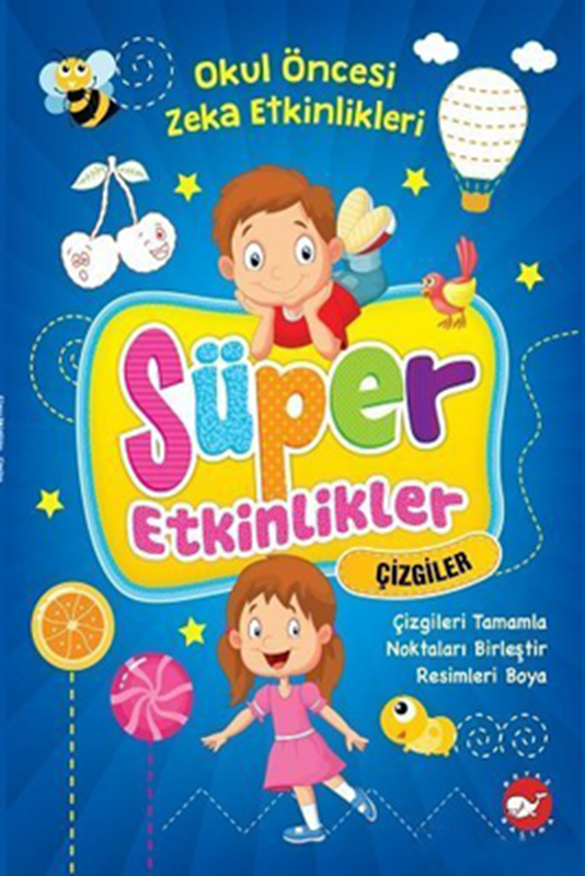 resm Süper Etkinlikler Çizgiler - Okul Öncesi Zeka Etkinlikleri