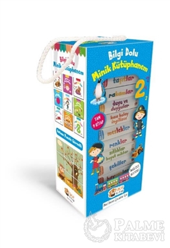 resm İngilizce Destekli Bilgi Dolu Minik Kütüphanem (9 Kitap - Mavi Kutu)