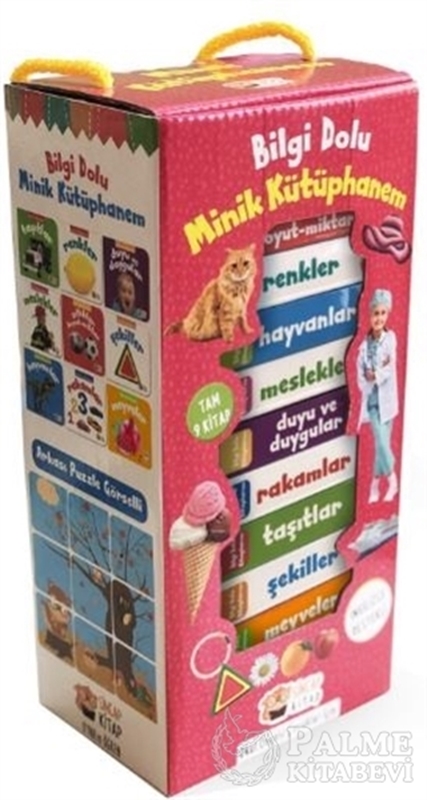 resm İngilizce Destekli Bilgi Dolu Minik Kütüphanem (9 Kitap - Pembe Kutu)