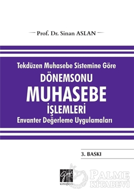 resm Tekdüzen Muhasebe Sistemine Göre Dönemsonu Muhasebe İşlemleri