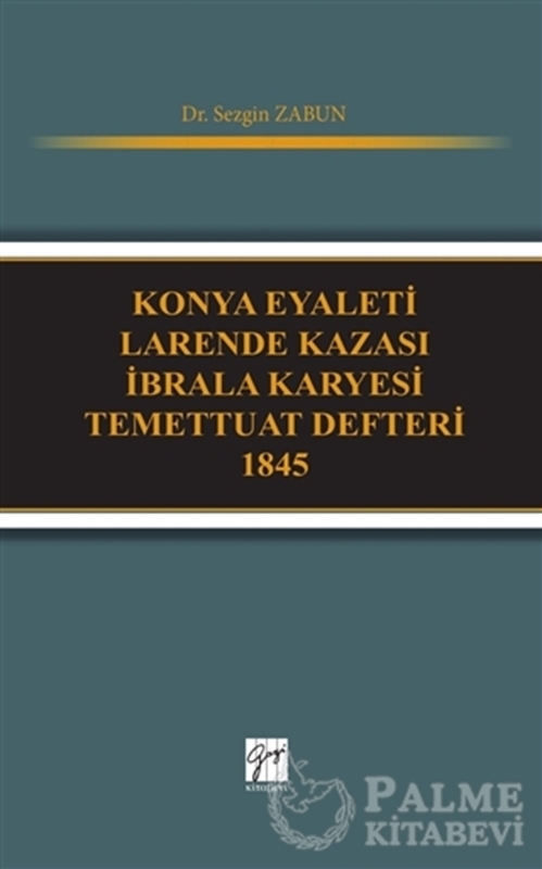 resm Konya Eyaleti Larende Kazası İbrala Karyesi Temettuat Defteri 1845