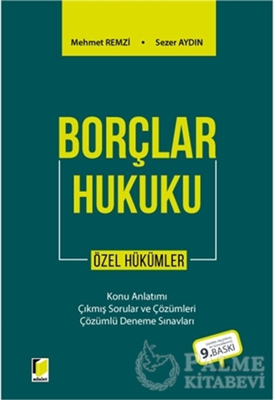 resm Borçlar Hukuku Özel Hükümler
