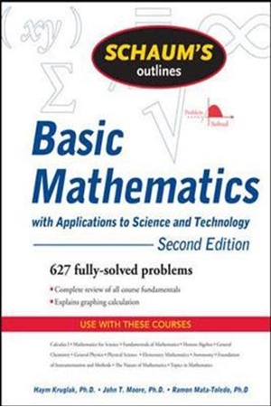 Resim Schaum's Basic Mathematics with Applications to Science and Technology 2e