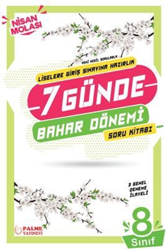 resm Yedi Günde Bahar Dönemi Nisan Molası 8. Sınıf Yeni Nesil Sorularla Soru Kitabı