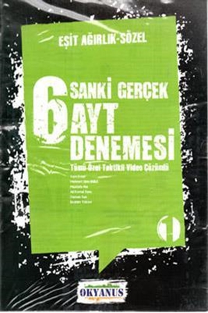 Resim AYT Sanki Gerçek Eşit Ağırlık/Sözel 6'lı Deneme Sınavı