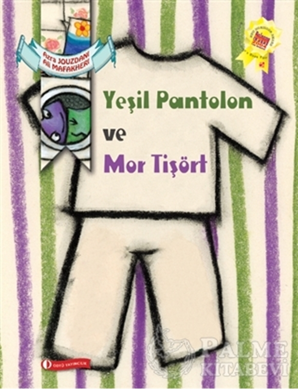 resm Yeşil Pantolon ve Mor Tişört