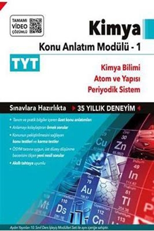 Resim TYT Kimya Konu Anlatım Modülü 1 (Kimya Bilimi-Atom ve Yapısı-Periyodik Cetvel)