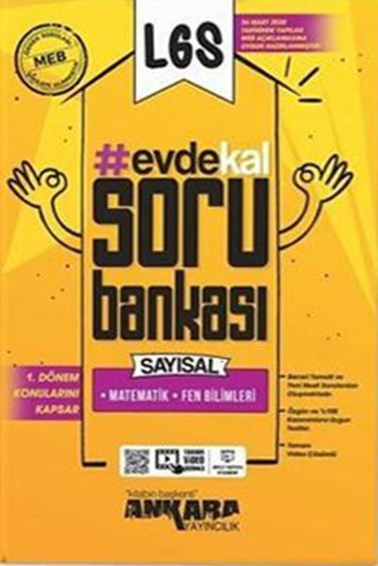 resm LGS 1. Dönem Sayısal Soru Bankası Evde Kal Video Çözümlü