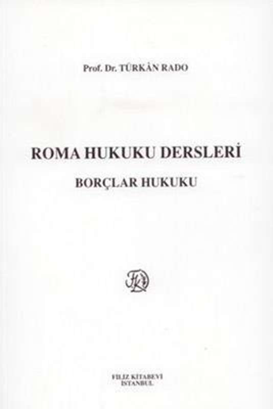 resm Roma Hukuku Dersleri ''Borçlar Hukuku''