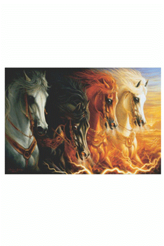 resm Mahşerin Dört Atı / The Four Horses Of Apocalypse - 2000 Parça - 3902