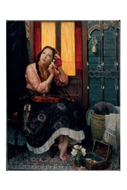 resm Kızıl Kadın / Crimson Rose - 1000 Parça - 1072