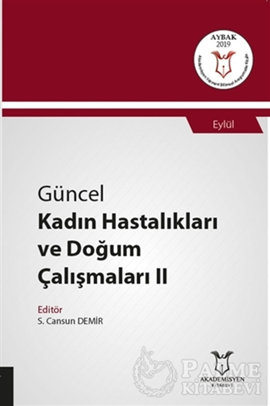 resm Güncel Kadın Hastalıkları ve Doğum Çalışmaları 2 - Eylül