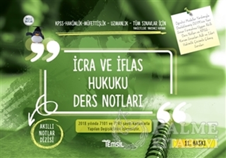 Resim İcra ve İflas Hukuku Ders Notları