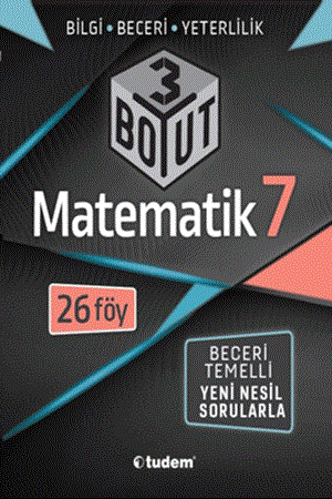 Resim 7. Sınıf Matematik 3 Boyut Soru Bankası