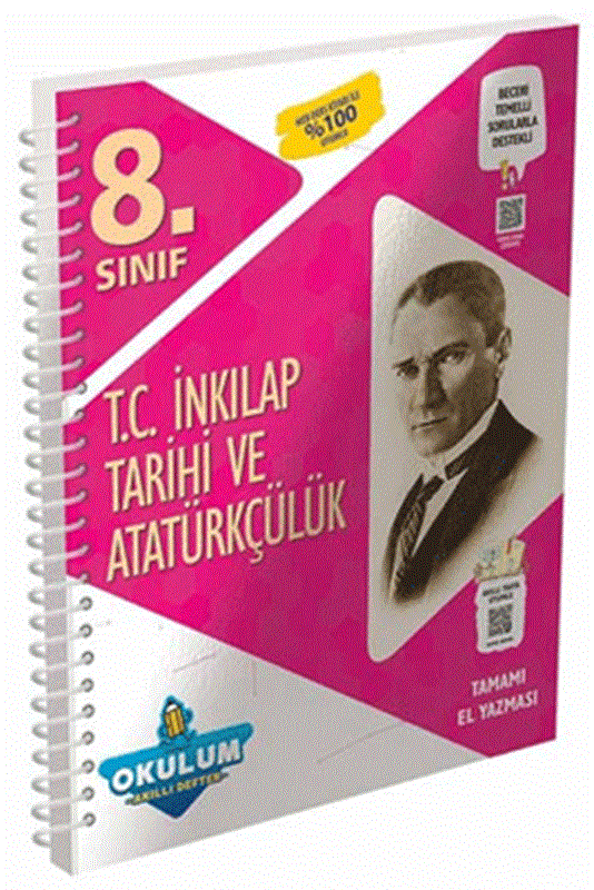 resm 8. Sınıf T.C. İnkılap Tarihi ve Atatürkçülük Okulum Akıllı Defteri