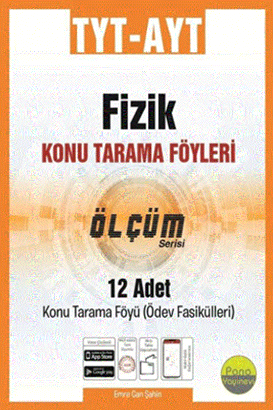 resm TYT AYT Fizik Konu Tarama Föyleri Ölçüm Serisi 12 Fasikül