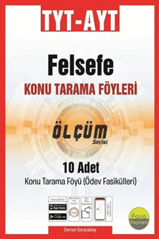 resm TYT AYT Felsefe Konu Tarama Föyleri Ölçüm Serisi 10 Fasikül