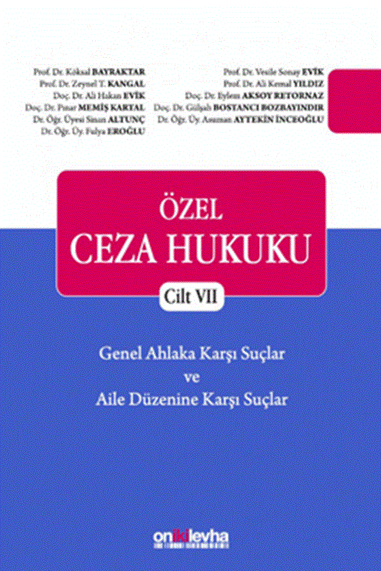 resm Özel Ceza Hukuku - Cilt VII
