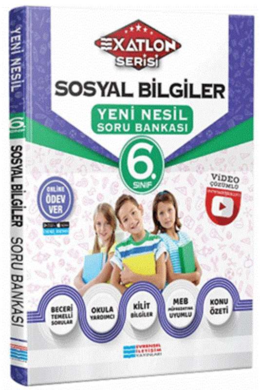 resm 6. Sınıf Sosyal Bilgiler Video Çözümlü Soru Bankası Exatlon Serisi