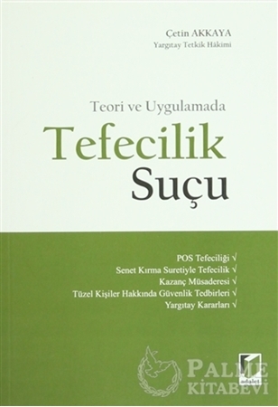 Resim Teori ve Uygulamada Tefecilik Suçu