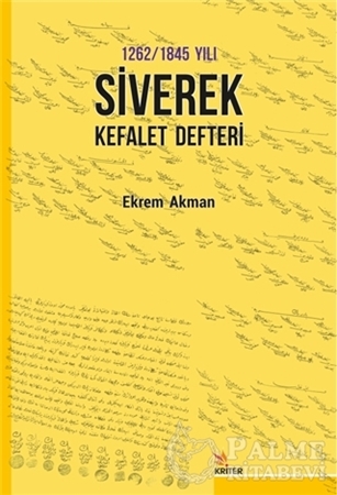 Resim 1262 -1845 Yılı Siverek Kefalet Defteri