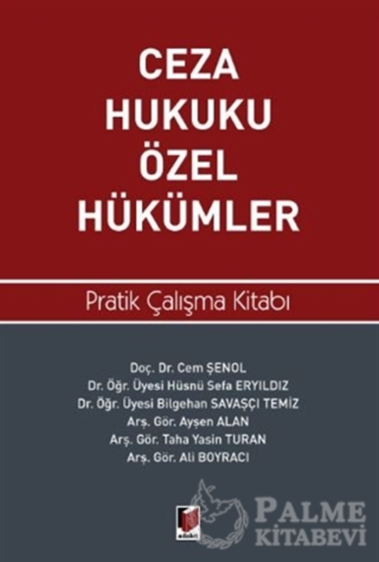 resm Ceza Hukuku Özel Hükümler Pratik Çalışma Kitabı
