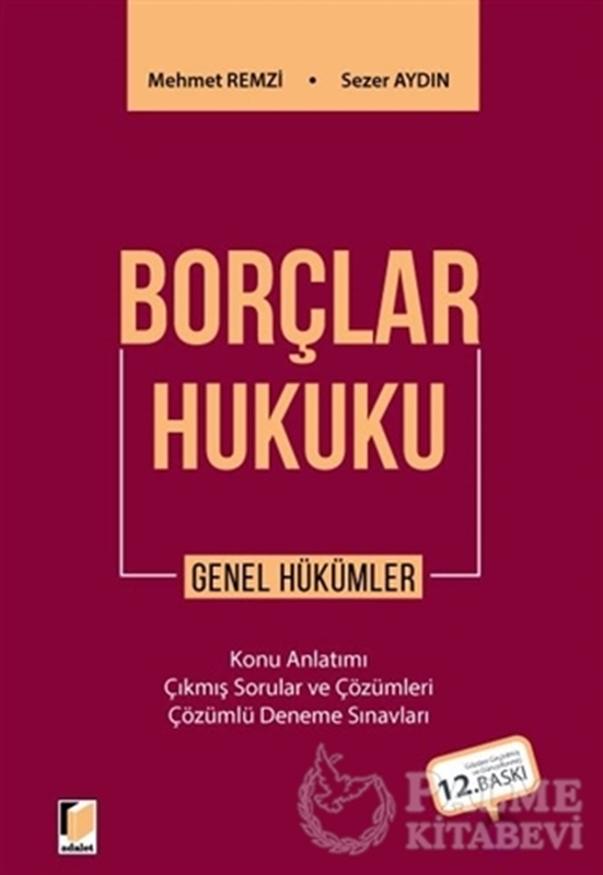 resm Borçlar Hukuku Genel Hükümler