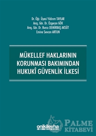 Resim Mükellef Haklarının Korunması Bakımından Hukuki Güvenlik İlkesi