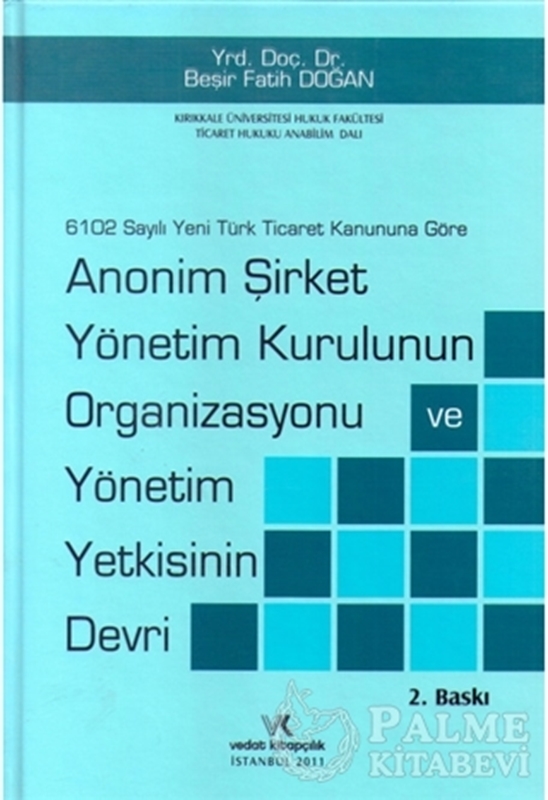 resm Anonim Şirket Yönetim Kurulunun Organizasyonu ve Yönetim Yetkisinin Devri