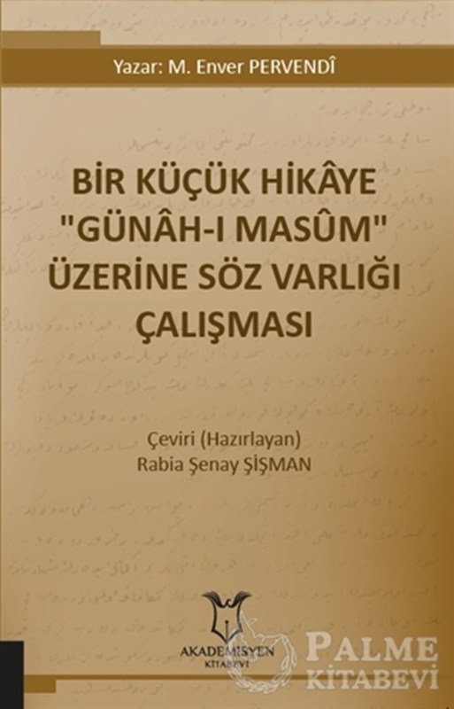 resm Bir Küçük Hikaye "Günah-ı Masum" Üzerine Söz Varlığı Çalışması