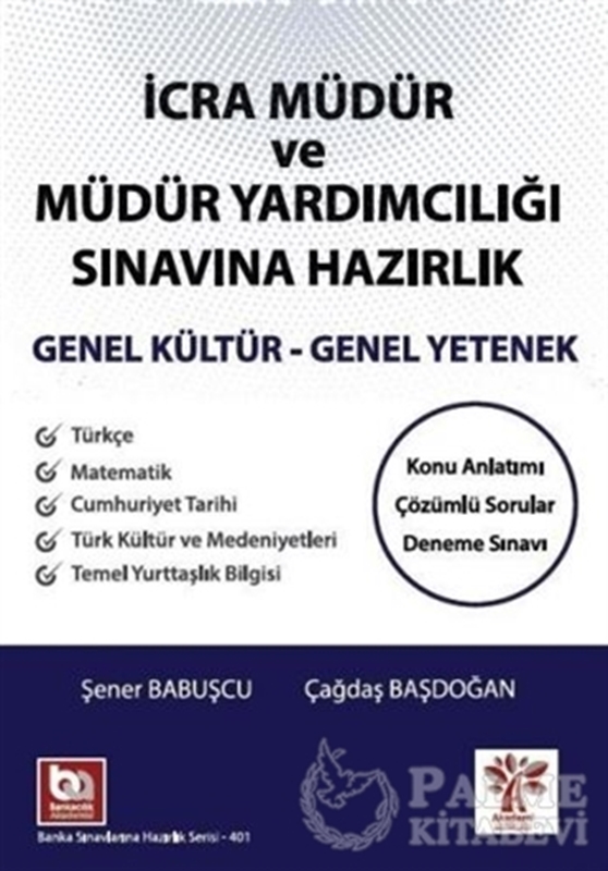 resm İcra Müdür ve Yardımcılığı Sınavına Hazırlık Genel Yetenek Genel Kültür