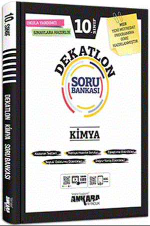 Resim 10. Sınıf Kimya Dekatlon Soru Bankası