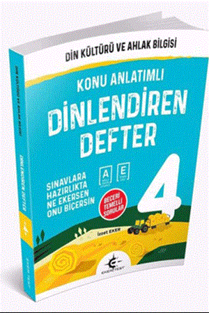 Resim 4.Sınıf Din Kültürü Dinlendiren Defter