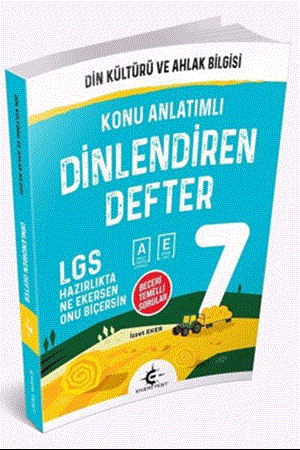 Resim 7. Sınıf Dinlendiren Defter