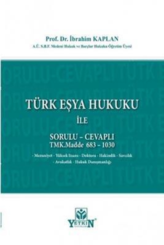 resm Türk Eşya Hukuku İle Sorulu Cevaplı
