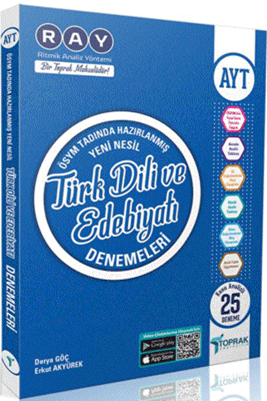 resm Toprak Yayınları AYT Türk Dili Ve Edebiyatı Deneme Kitabı