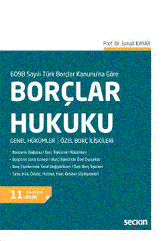 resm 6098 Sayılı Türk Borçlar Kanunu'na Göre Borçlar Hukuku