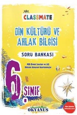 Resim 6. Sınıf Din Kültürü ve Ahlak Bilgisi Classmate Soru Bankası