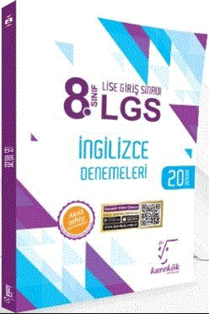 Resim 8. Sınıf LGS İngilizce 20 Deneme