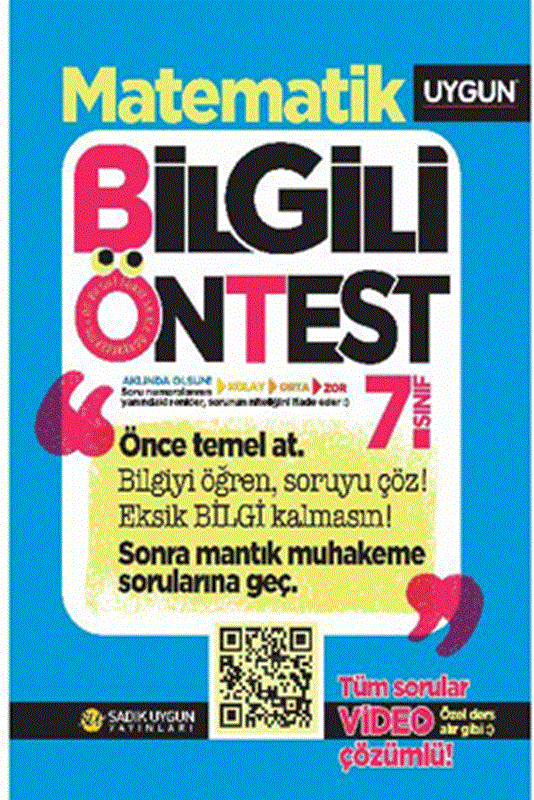 resm 7.Sınıf Bilgili Ön Test Matematik