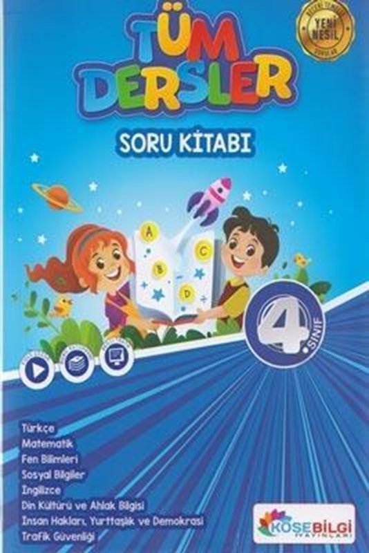 resm 4 . Sınıf Tüm Dersler Soru Kitabı