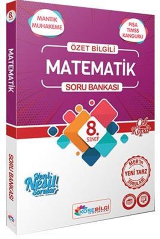 resm 8. Sınıf Matematik Özet Bilgili Soru Bankası