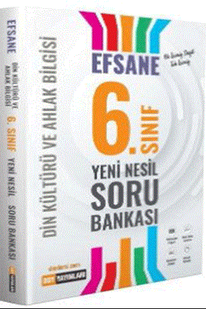 Resim 6. Sınıf Din Kültürü ve Ahlak Bilgisi Efsane Soru Bankası