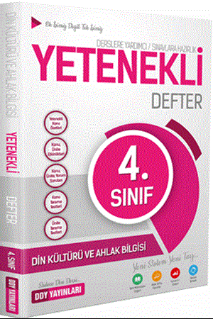 Resim 4. Sınıf Din Kültürü ve Ahlak Bilgisi Yetenekli Defter