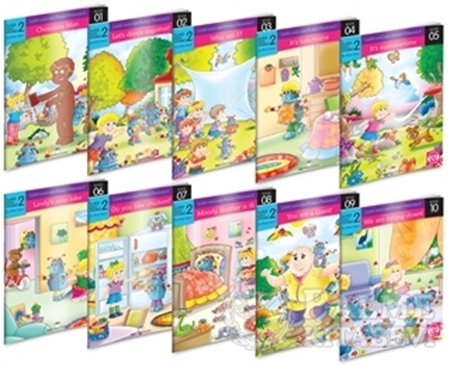 Resim İngilizce Hikaye Seti (10 Kitap) İlkokul 2.Sınıf Karekod Dinlemeli