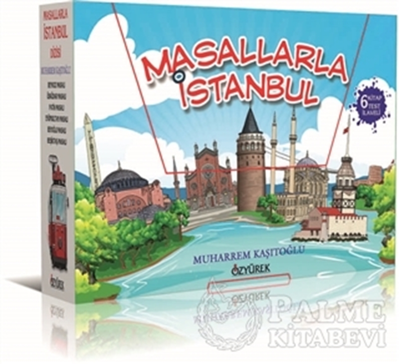 resm Masallarla İstanbul Dizisi (6 Kitap Kutulu - Her Bir Kitap İçin 20 Sorulu Test Kitabı İlaveli)