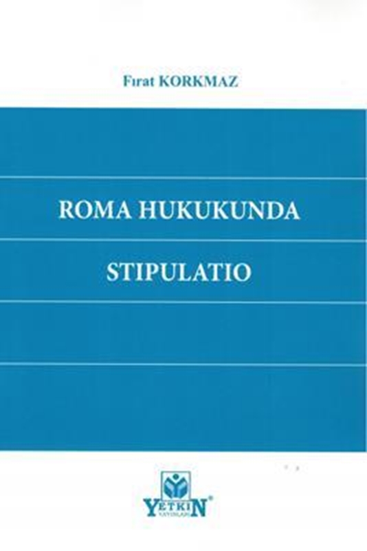 resm Roma Hukukunda Stıpulatıo