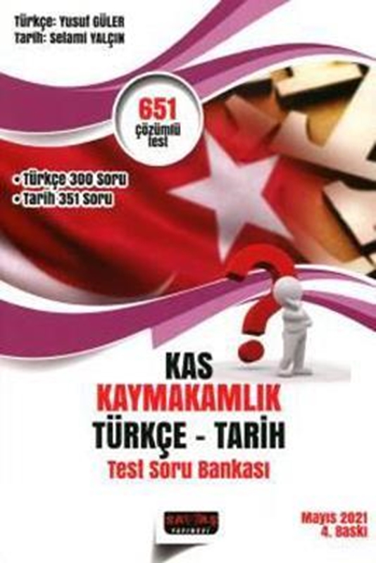 resm K.A.S. Kaymakamlık Sınavı Türkçe – Tarih Test Soru Bankası