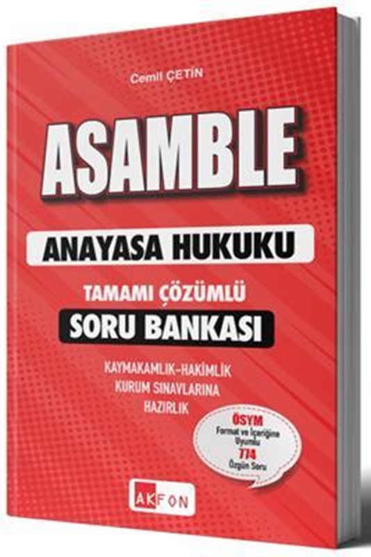 resm ASAMBLE Anayasa Hukuku Tamamı Çözümlü Soru Bankası