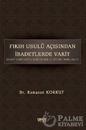 Resim Fıkıh Usulü Açısından İbadetlerde Vakit